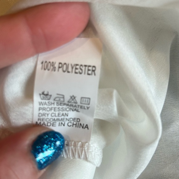 White Boho Lace and Tassel Mini Dress xL - Picture 6 of 6